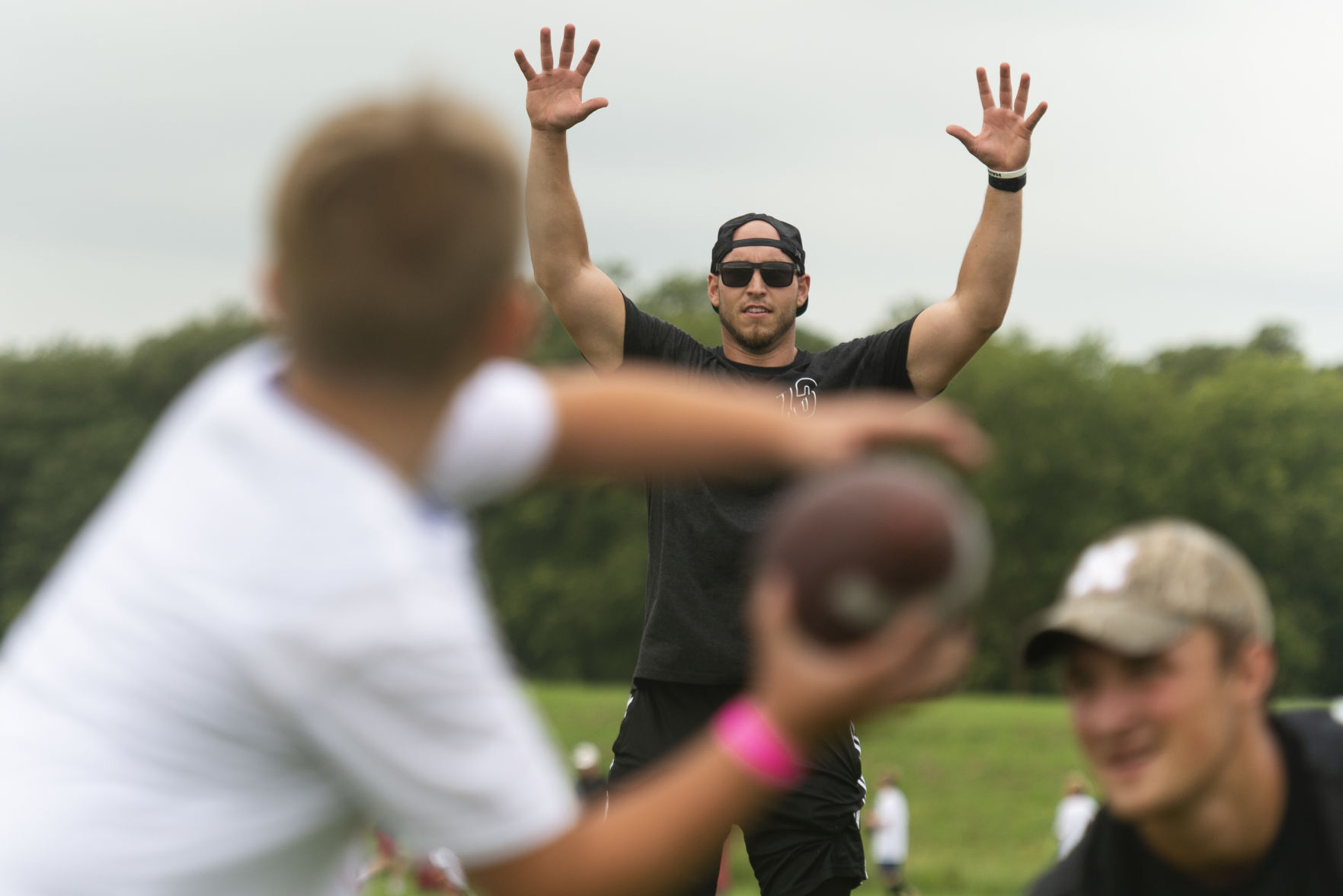 Stille and Domann youth football camp, 7.17